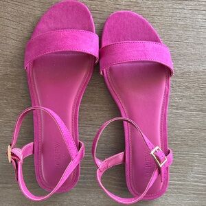 J. Crew Vibrant Pink Sandals